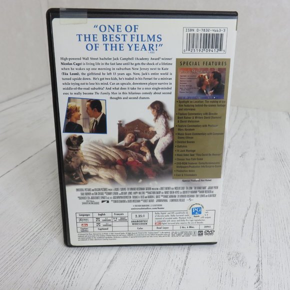 The Family Man DVD with Nicolas Cage and Tea Leoni - Picture 2 of 2